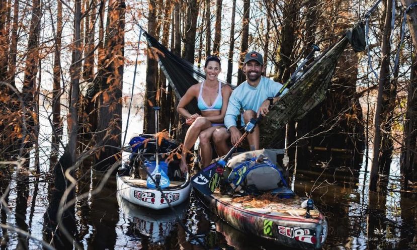 Jessica Cichra and Gabriel Gray camping along the Apalachicola River. | Photo: Desireé Gardner