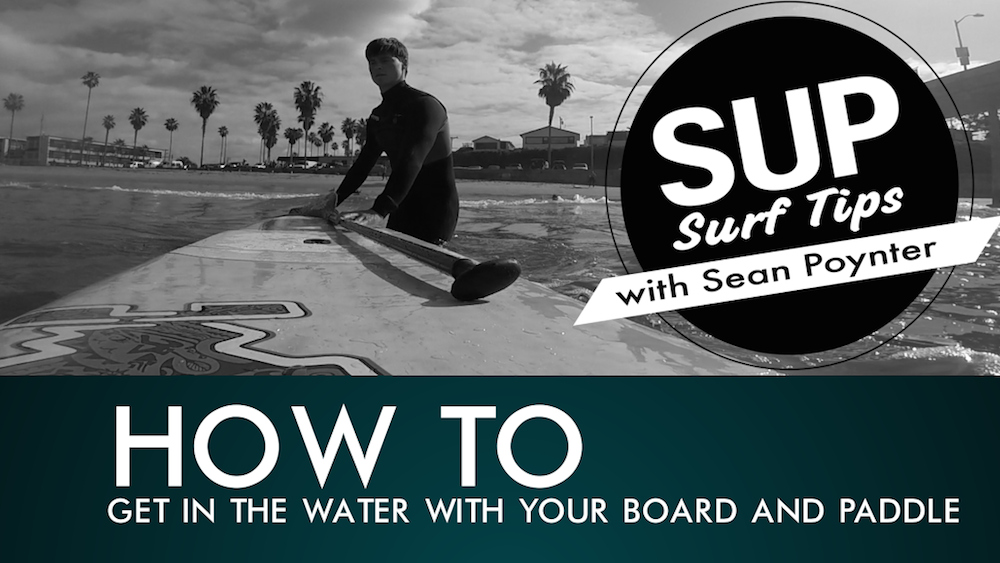 how to get in water with sup cover
