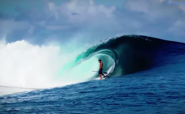 Kai Lenny SUP's Teahupoo Kai Lenny SUP's Teahupoo