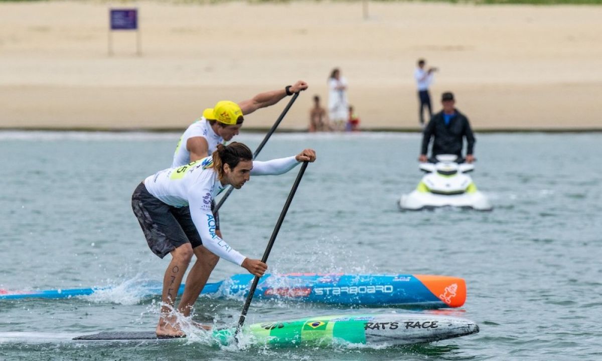 Brazil’s Arthur Carvalho will return to defend his Gold Medal in the Men’s SUP Sprint. | Photo: ISA / Pablo Jimenez