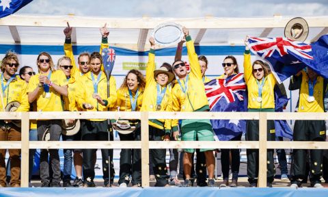 Team Australia does it again! This year they take home their 5th team Gold Medal. | Photo: ISA / Ben Reed