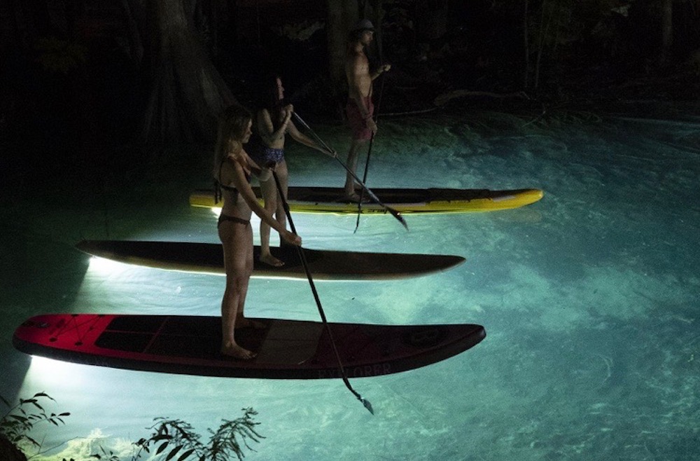 paddle boarding at night 1