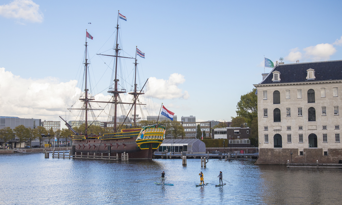 paddleboarding amsterdam Maritiem museum 