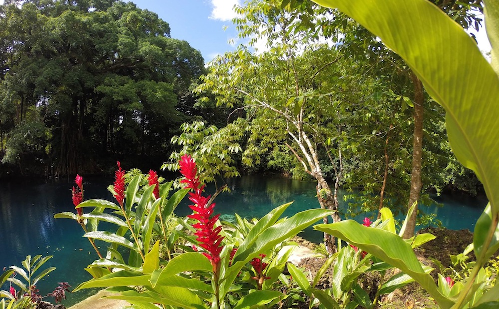 matevulu blue hole espiritu santo vanuatu