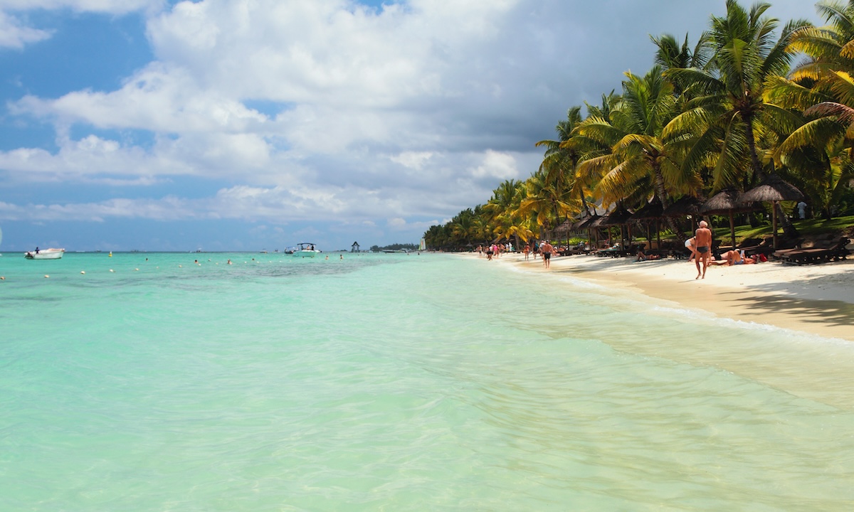 Paddleboarding Mauritius trou aux biches