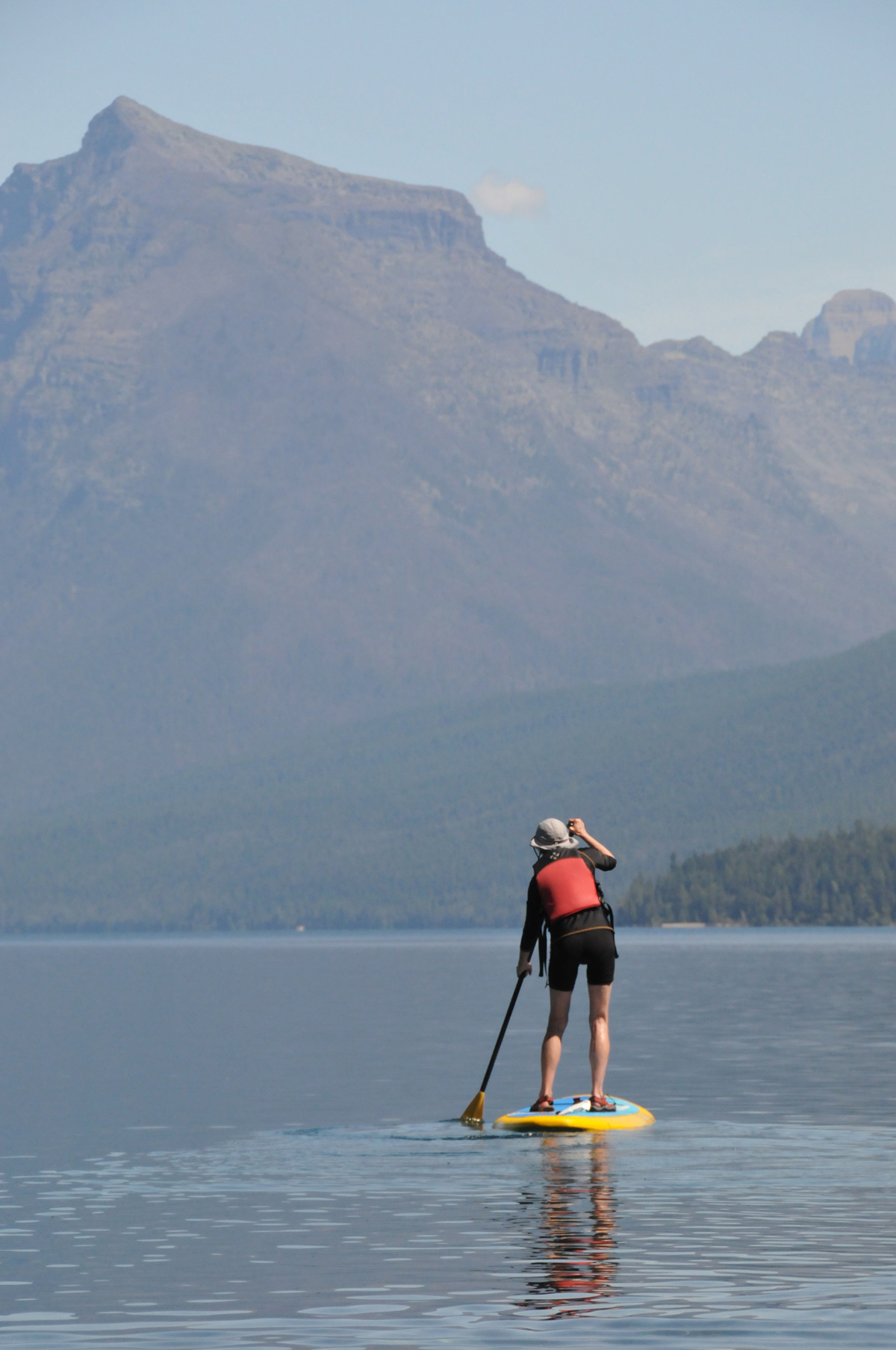 paddle board lake mcdonald 2