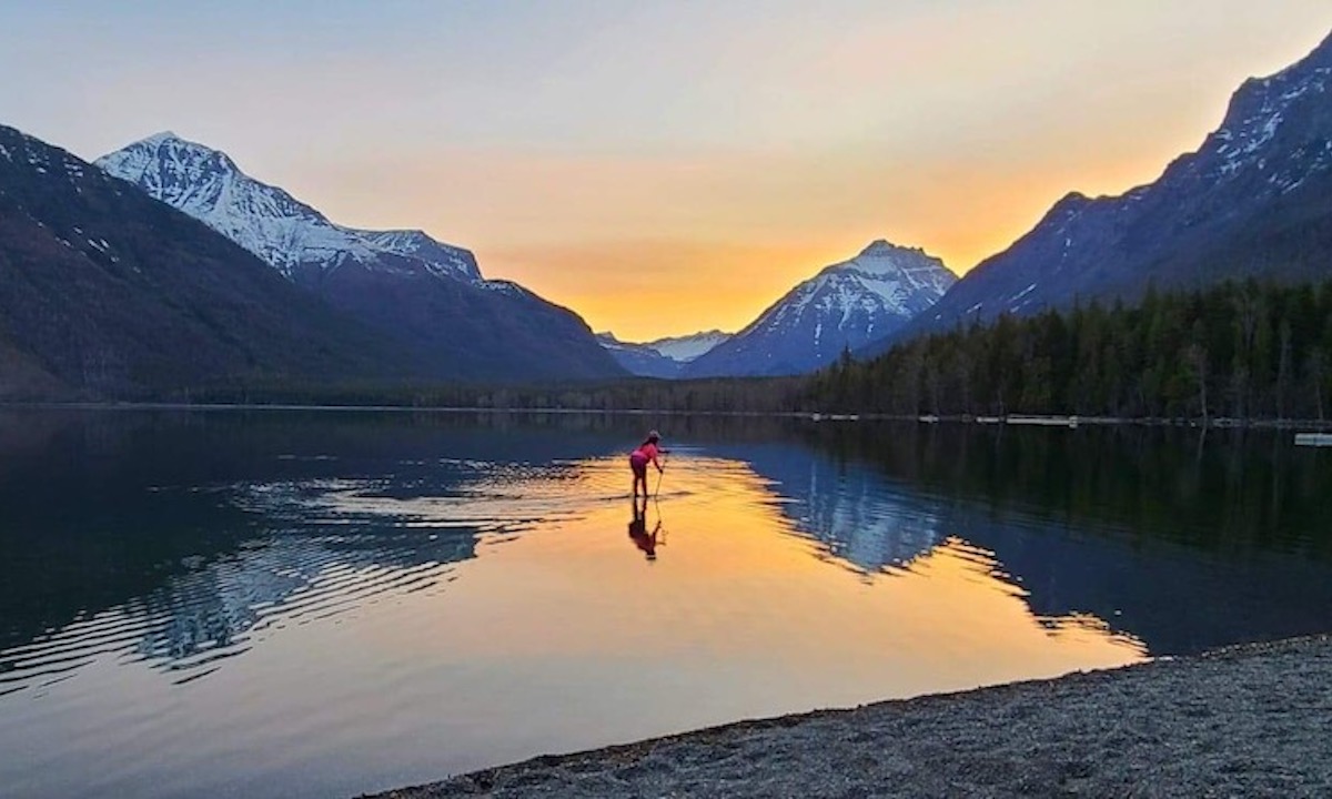 paddle board lake mcdonald crop