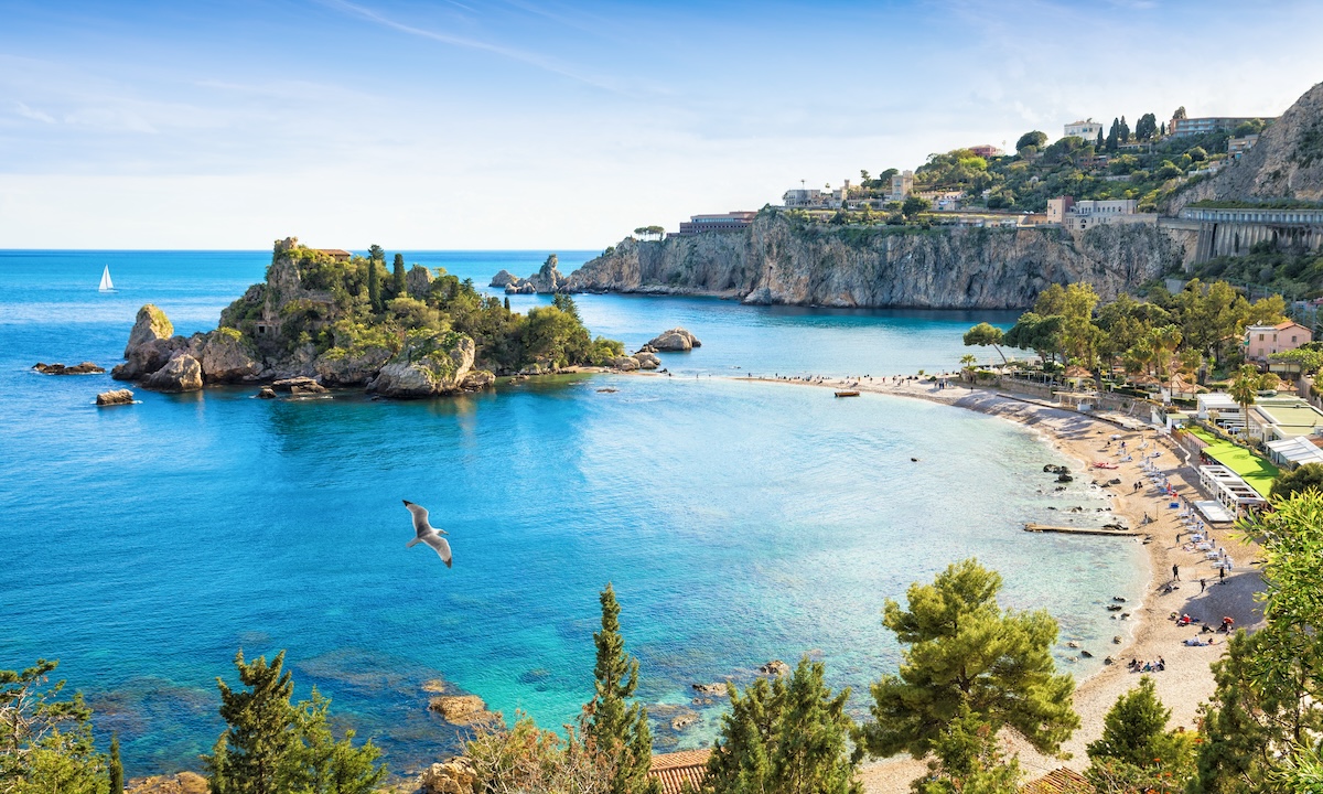 Paddleboard in sicily isola bella