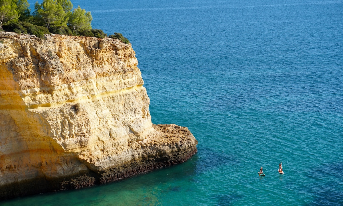 best places paddleboard algarve portugal benagil cave