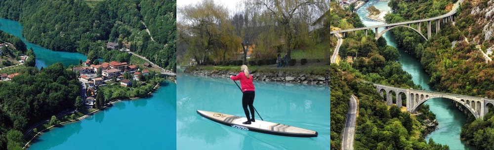 slovenia paddle boarding destination soca river