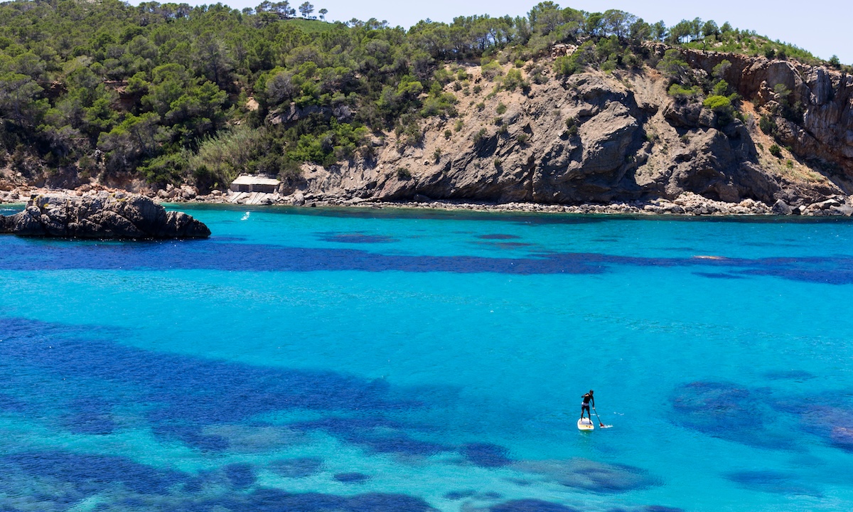 Paddleboarding ibiza with kids 1