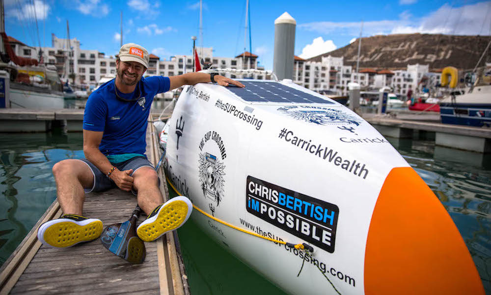 chris bertish atlantic SUPCrossing photo alan van gysen