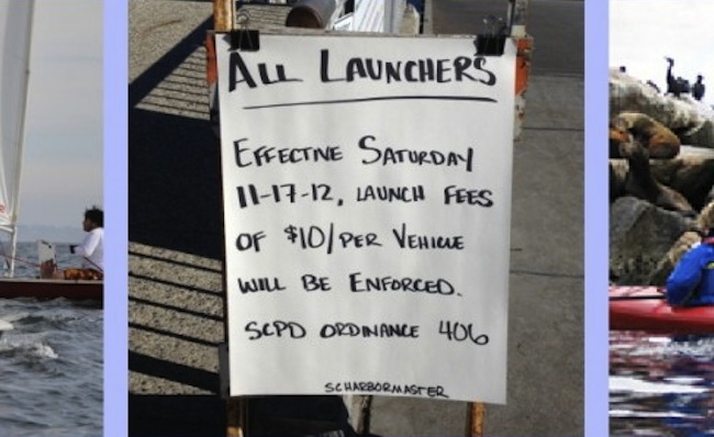 santa-cruz-harbor-launch-fee-ordinance-sign