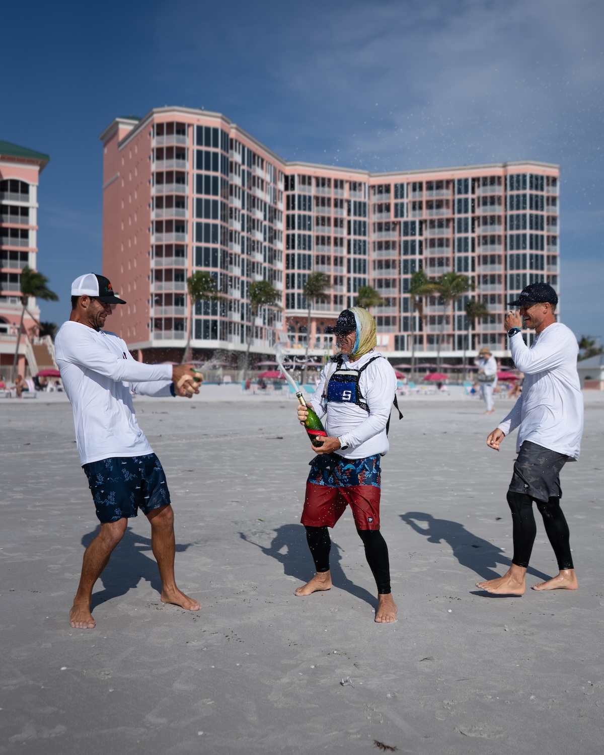 Paddlers celebrate