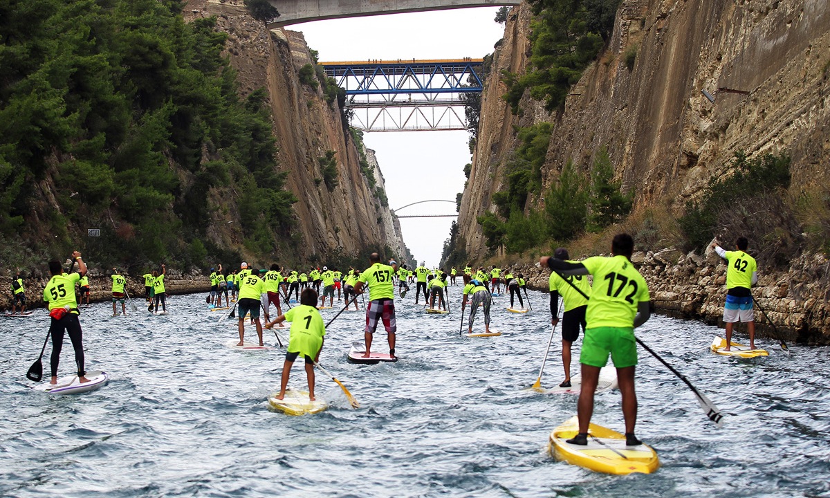 corinth canal sup crossing 2015 1
