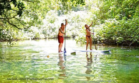 Gina Bradley, founder of Paddle Diva & Albert Lash, founder of Road To Happiness. | Photo: Rachel Tanner Photography