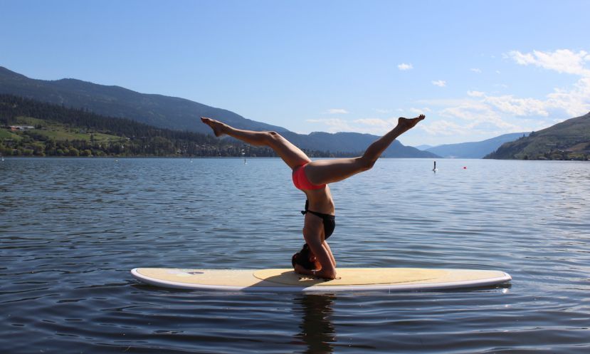 Kate Watson getting her core workout. | Photo Courtesy: Kate Watson