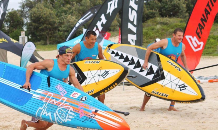 Starboard Athlete Michael Booth dominated in the 2016 Forster Island Paddle Festival. | Photo via: Starboard SUP