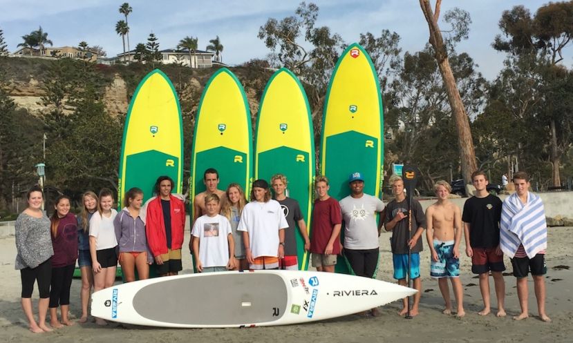 With donated boards from Riviera and kids who just want to SUP, Rick Stinson has started the first high school SUP PE class in California. | Photo: Zoe Young