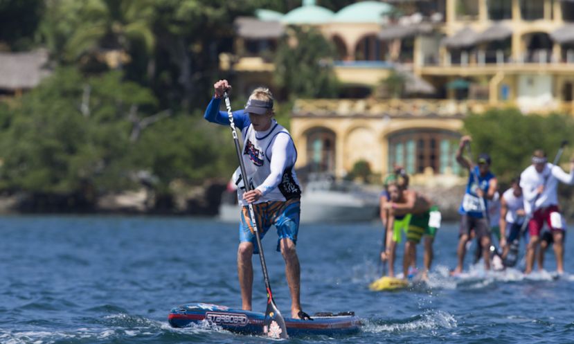 Hawaii’s Connor Baxter, the top ranked SUP racer in the world (according to supracer.com), will be competing in all three SUP racing disciplines in Denmark. | Photo: ISA / Brian Bielmann