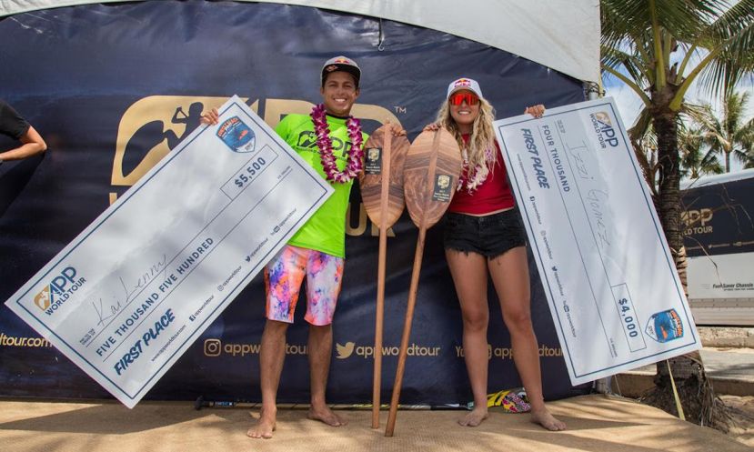 Sunset Beach provides an epic Finals Day for Stop 1 of the APP World Tour as Kai Lenny and Izzi Gomez are crowned Champions. | Photo: APP World Tour / Brian Bielmann