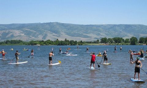 The Open Air Demo kicked off a week-long gathering of the outdoor recreation industry. The day's events included demos by Boardworks, Rusty, Rogue, Tahoe SUP, Surftech, Pau Hana and FCS.