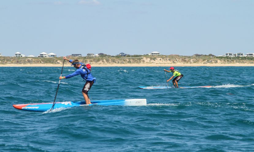 2016 King of the Cut race action. | Photo Courtest: SUPWA / Woolacot