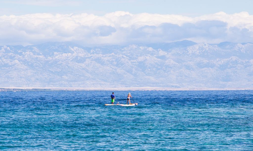 Paddle Boarding Island Molat in Croatia