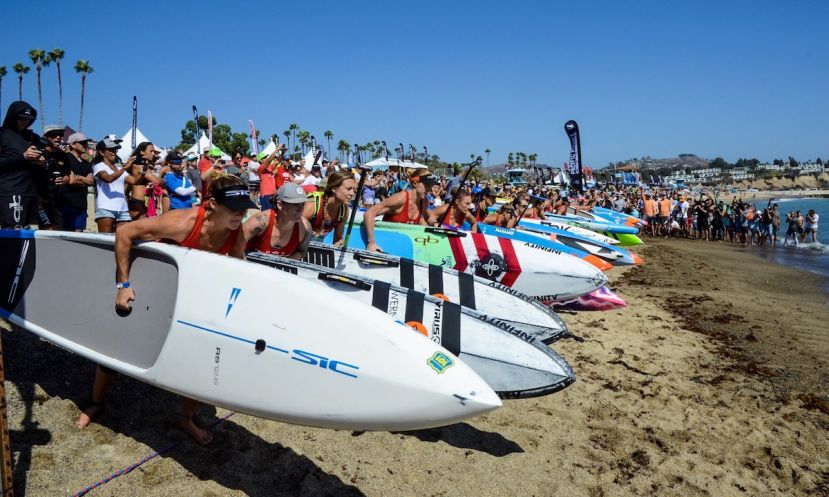 Start of the Women&#039;s Elite race at the 2017 Pacific Paddle Games. | Photo courtesy: SIC Maui