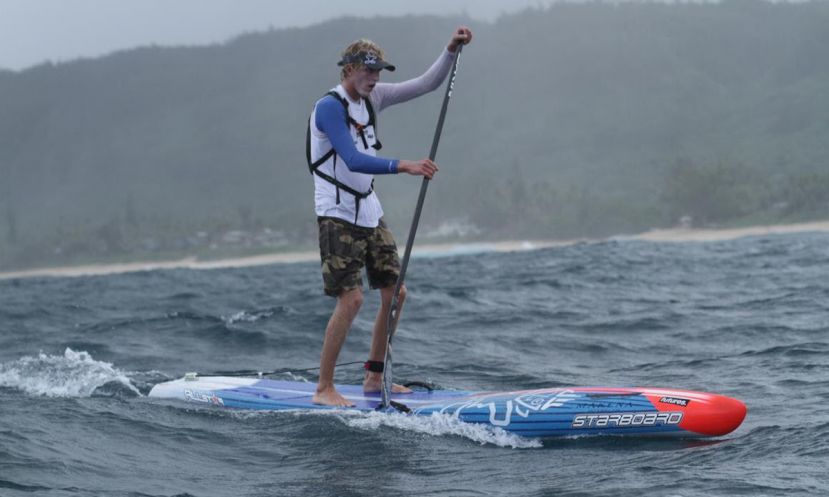 Connor Baxter takes victory in the long distance on Day 1 of the World Series Finals at Turtle Bay presented by Naish. | Photo Courtesy: Waterman League