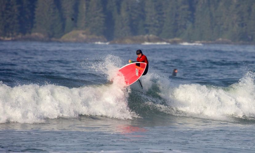 14-year-old Jeffrey Spencer wins the 2015 Tofino SUP Surf Invitational. | Photo Courtesy: Liam McDonald