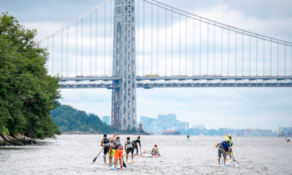 Paddling in NYC for a good cause. | Photo Courtesy: SEA Paddle NYC