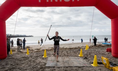 15-year-old Jade Howson takes an unexpected and commanding win at the 32nd Santa Cruz Paddlefest. | Photo: Bryon Dorr