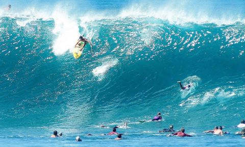 Mo Freitas at Pipeline. | Photo Courtesy: Waterman League