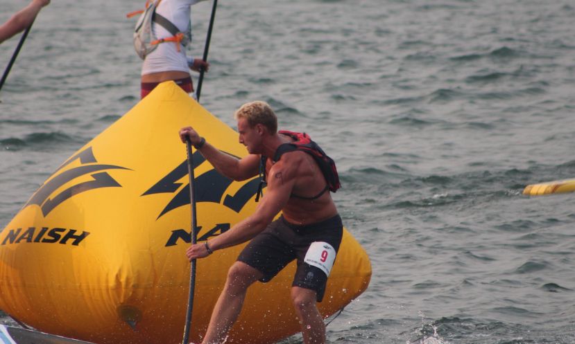 Garrett Fletcher, mid-buoy turn.