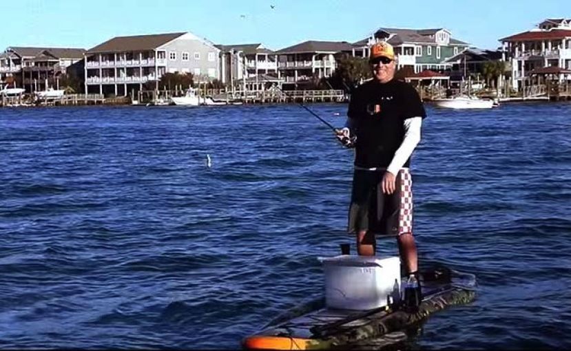 Haywood Newkirk SUP Fishing on the Hobie Sportsman