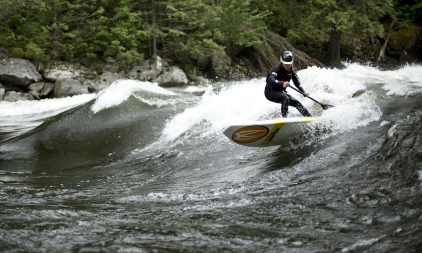 Brittany Parker, at the &#039;Pipeline&#039; on the Lochsa River in Idaho. | Photo: Heather Jackson