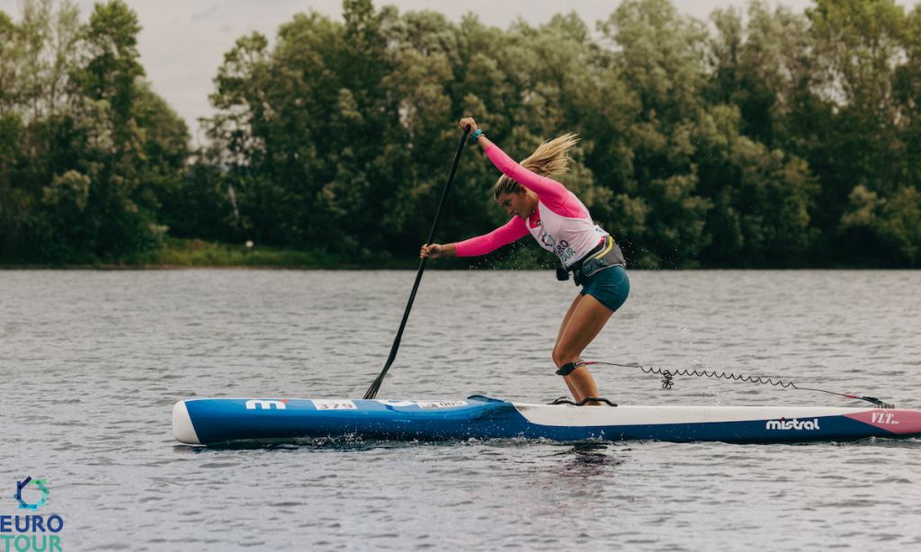 Cecilia Pampinella at the Nordhausen Race on the Euro Tour. | Photo courtesy: Euro Tour / @marioentero