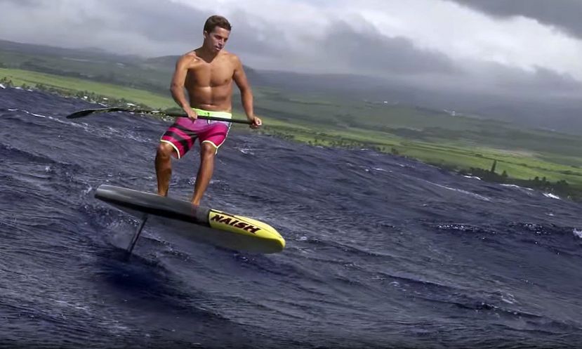 Kai Lenny introduces his new favorite way of doing a downwinder...on his hydrofoil SUP!