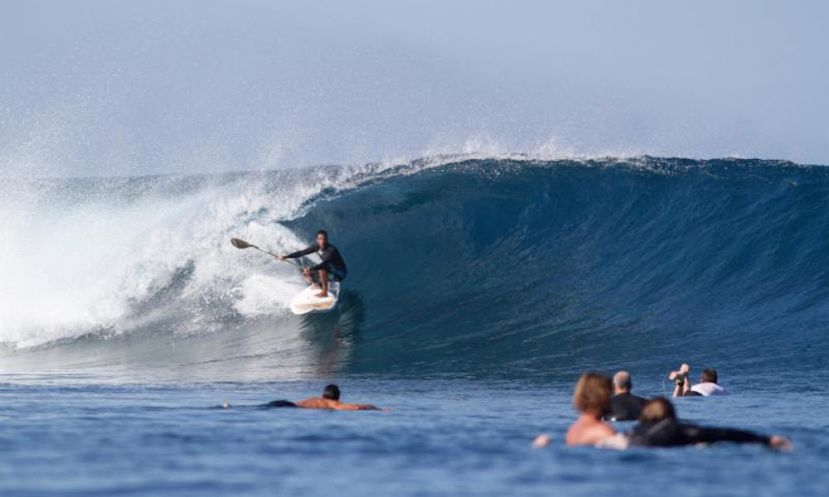 The incredible barrels of Cloudbreak will welcome the SUP Surfers at the 2016 Fiji ISA World Sup and Paddleboard Championship. | Photo: Scott Winer