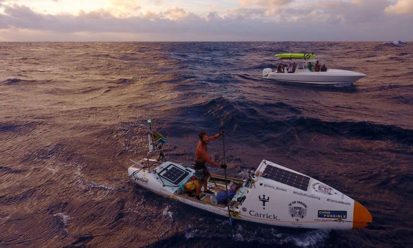 First contact just off the coast of Antigua. | Photo via: Chris Bertish Facebook