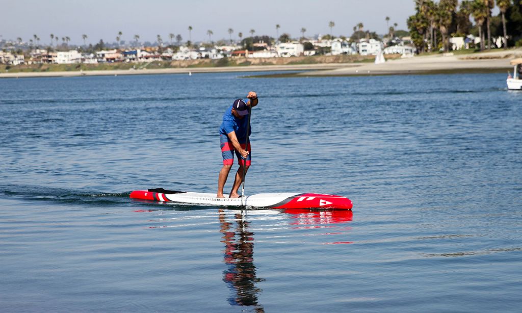 Supconnect&#039;s Publisher, Andre Niemeyer, testing the 2020 RS by SIC Maui. | Photo: Supconnect