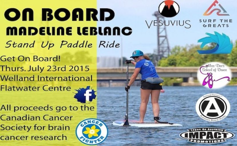 18-Year-Old Holding SUP Fundraiser