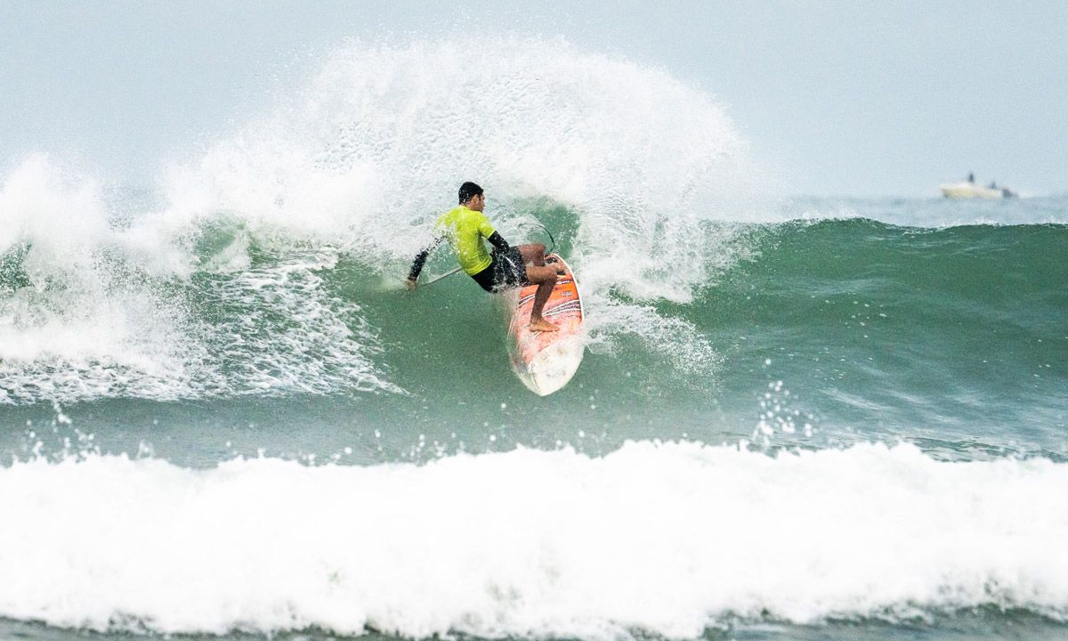 Brazil's Leonardo Gimenes, a standout on day 2. | Photo: ISA / Sean Evans