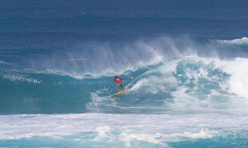 Day one of the Sunset Beach Pro sees spectacular conditions as the World&#039;s best step up for Stop 1 of the 2016 Stand Up World Tour. | Photo: Brian Bielmann / Waterman League