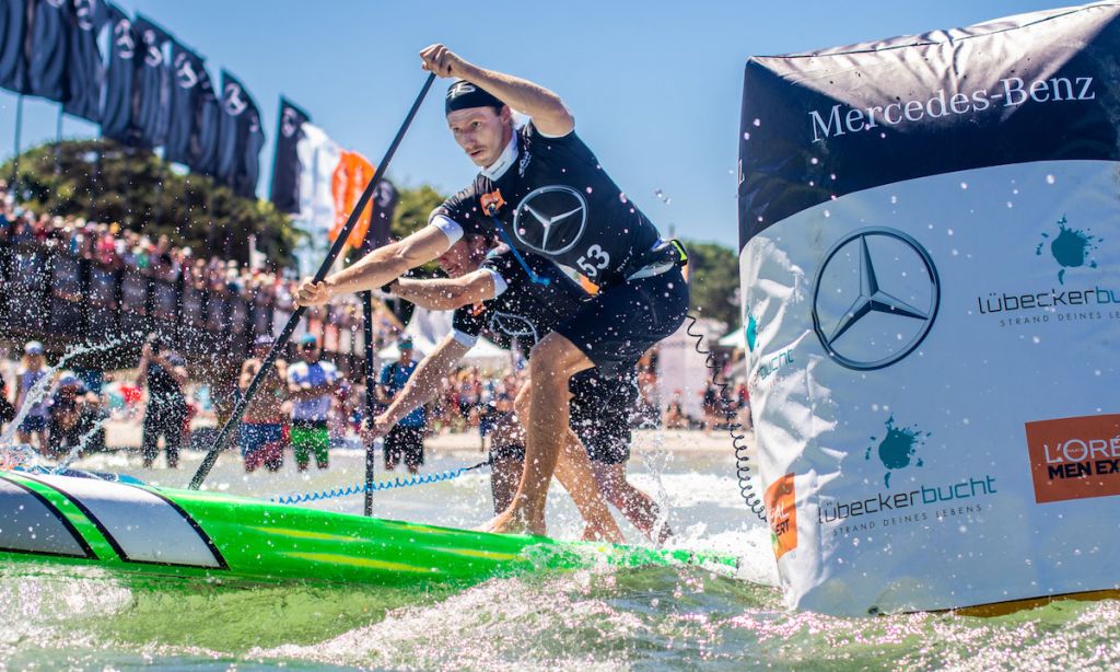 Lincoln Dews in Scharbeutz. | Photo: Georgia Schofield / Paddle League