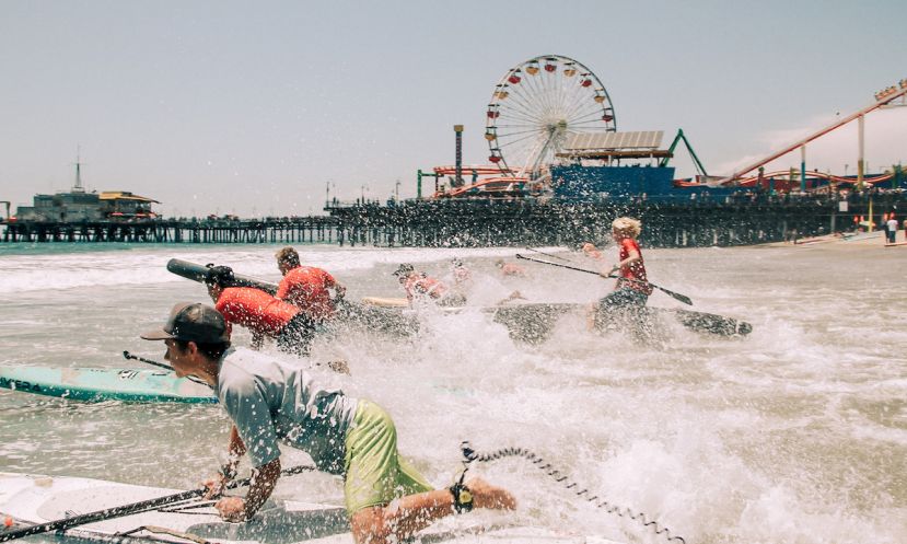 Santa Monica Pier Paddle Race 2017. | Photo Courtesy: Pier 360