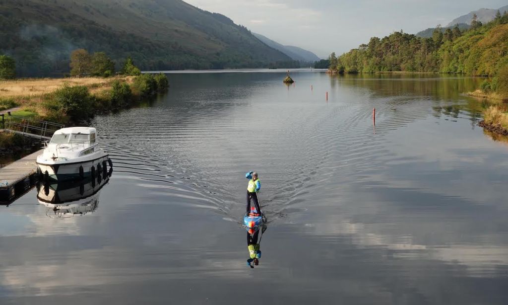 Adrian Angell paddling in Scotland. | Photo courtesy: David Triggs