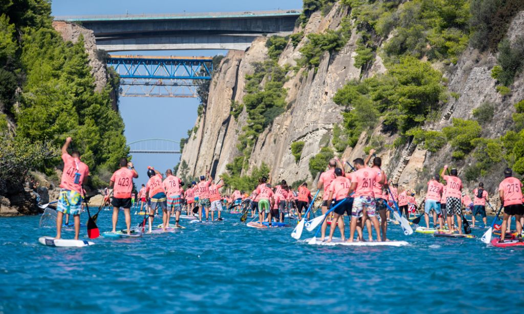Photo courtesy: Corinth Canal SUP Crossing, 2018
