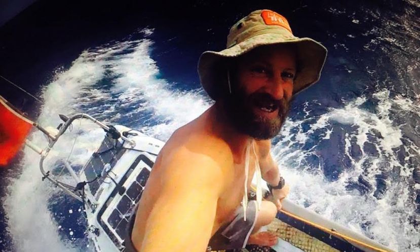 Chris Bertish snaps a selfie during his Transatlantic SUP crossing. | Photo: Chris Bertish